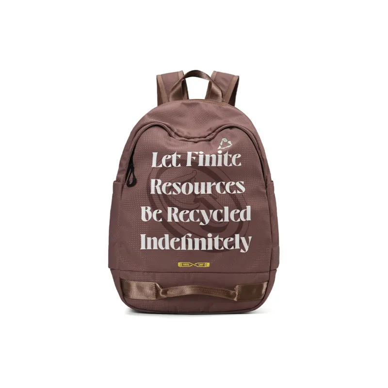 FINITE LOOP Recycled Material Backpack Unisex Ecru-6