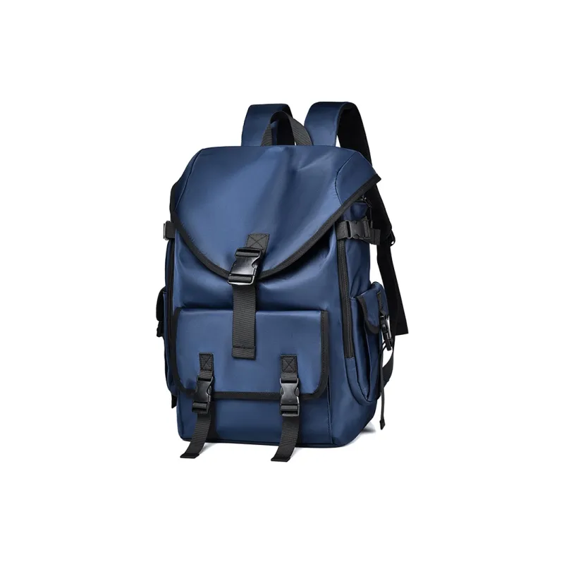 Venerable Brahma Durable Fabric Backpack Regular Unisex Black/Gray/Blue-13