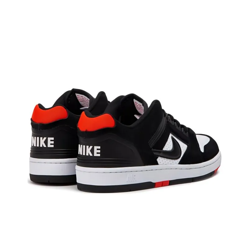 Nike Sb Air Force 2 Low Black White Habanero Red-3