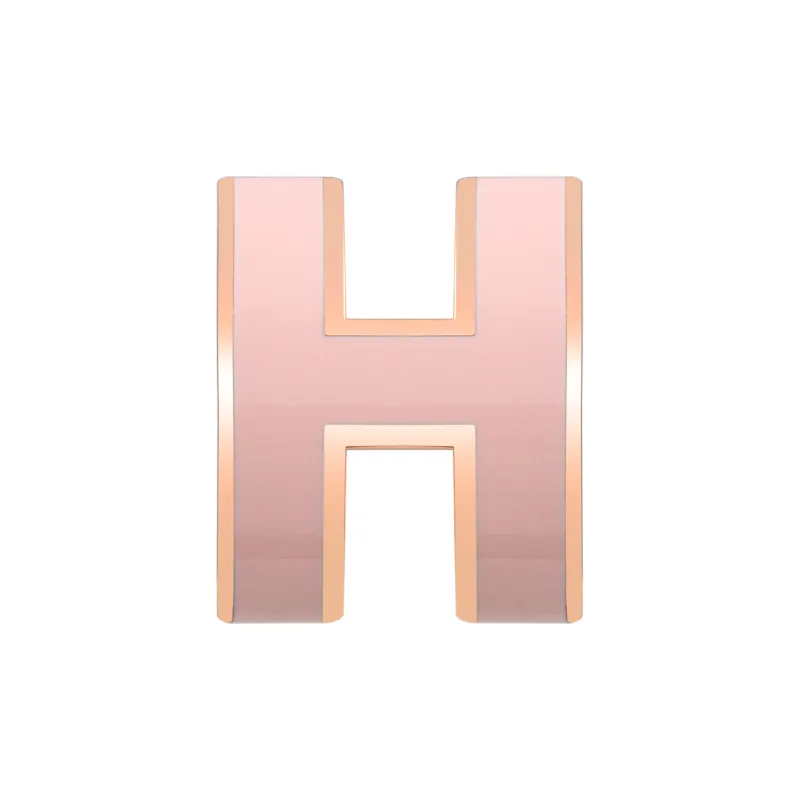 HERMES Gold Plated Earrings Women's Rose Gold-1