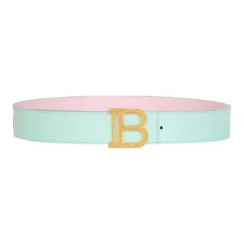 BALMAIN B-Belt Reversible Leather Belt