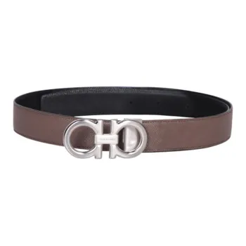 FERRAGAMO Leather Belts Men's Brown 