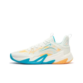 361° Shadow Resilience Cushioning Anti Slip Wear Resistant Breathability Low Top Basketball Shoes Men's Harmony Blue