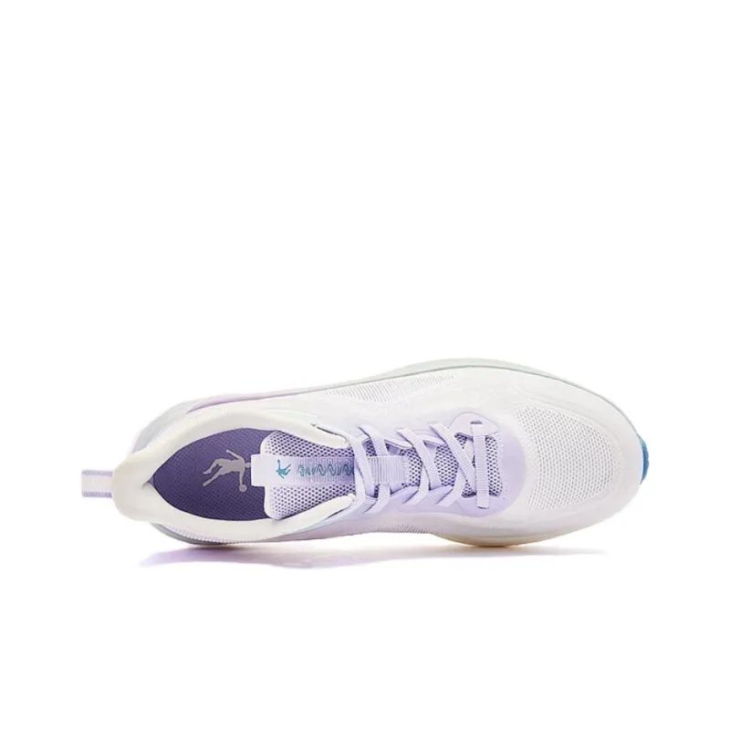 QIAODAN Durable Breathable Low-Top Training Running Shoes Women's Purple Cyan-2