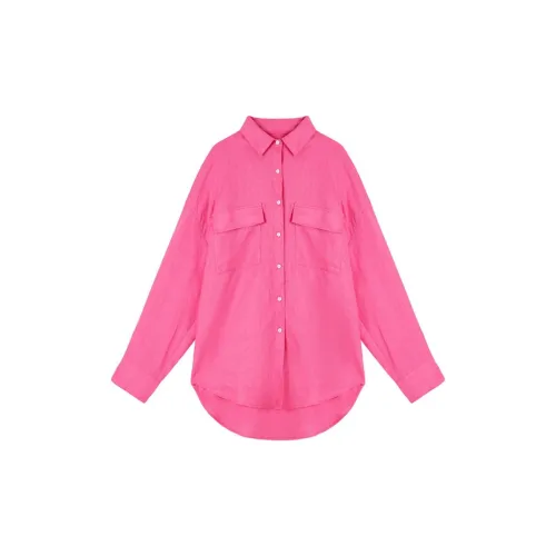 URLAZH Shirts Women's Peach Pink