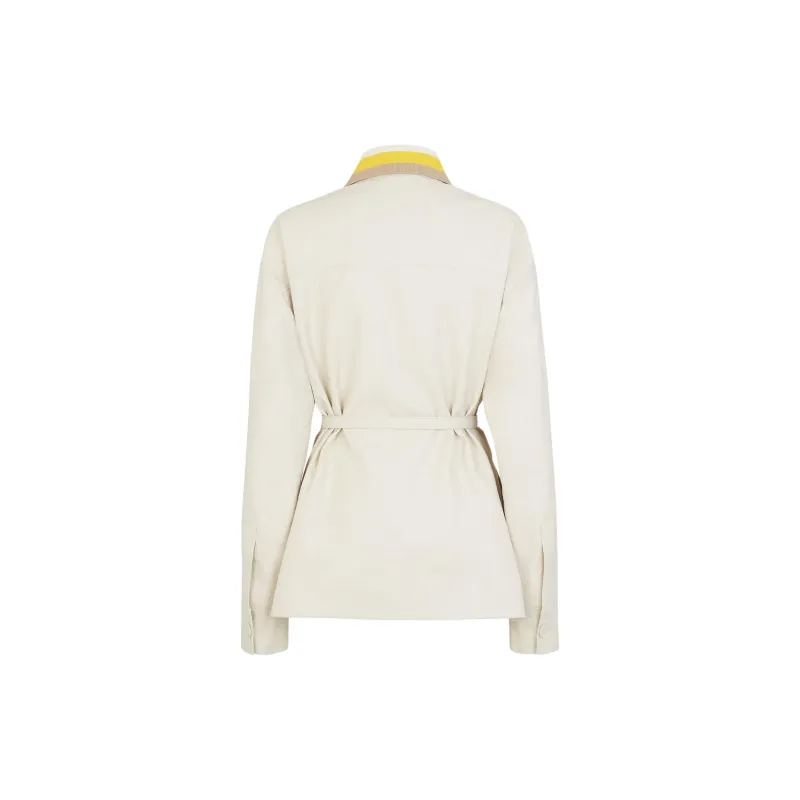 FENDI Ff Embellished Belted Waist Jacket-1