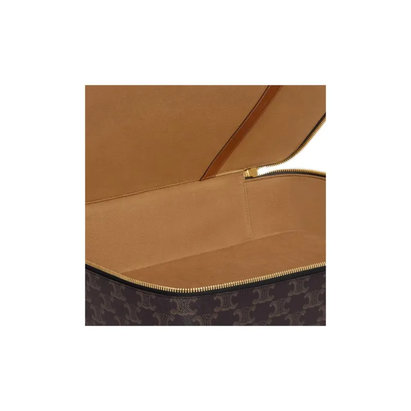 CELINE Leather Shirt Storage Bag Men's Tawny-4