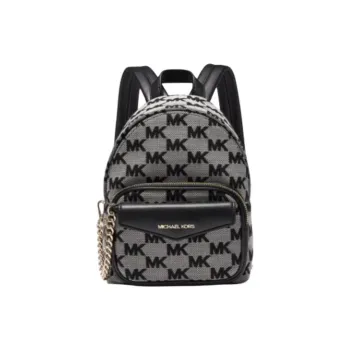 MICHAEL KORS Maisie Artificial Leather Backpack Small Size Women's Black & White