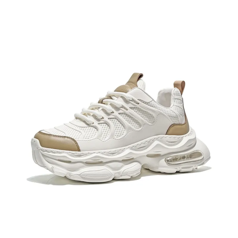 MOERBAI Breathable Lightweight Height Increasing Low-Top Chunky Sneakers Men's-1
