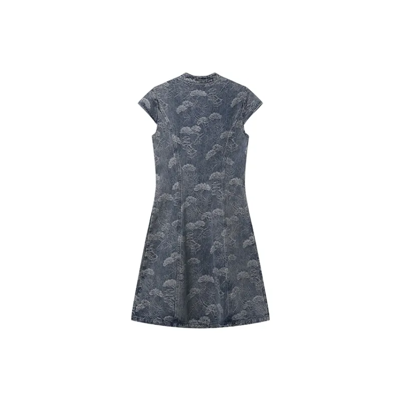 LOUISY AO Short Sleeved Dresses Women's Blue-1