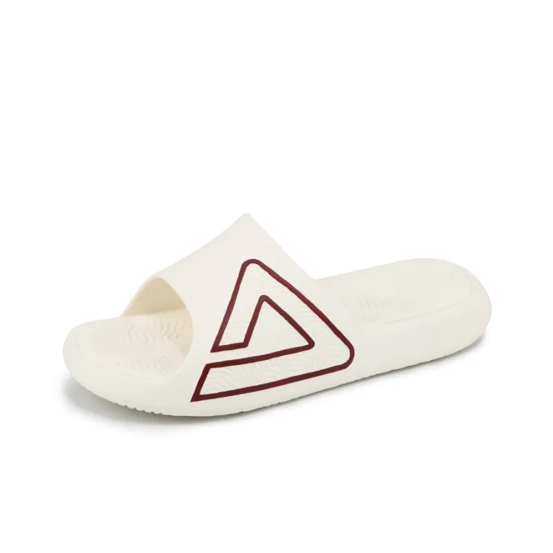 PEAK Rubber Sole Slide Slippers Unisex Ecru-1