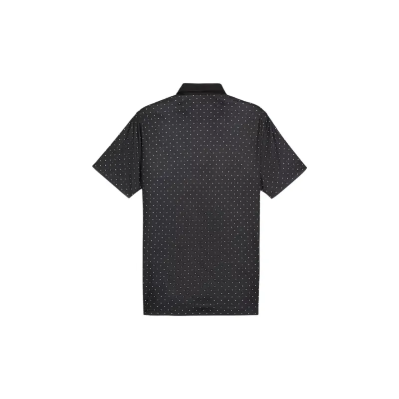 PUMA Golf Pure Geo Polo Shirts Men Black-1