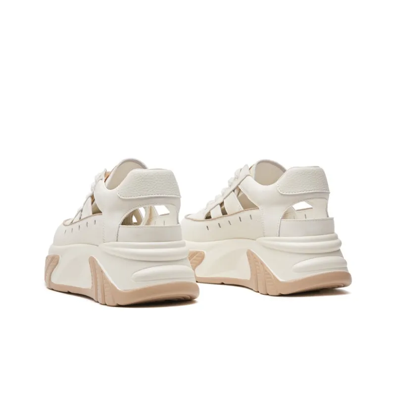 LINGPAO Breathable Low-Top Chunky Sneakers Women's-9