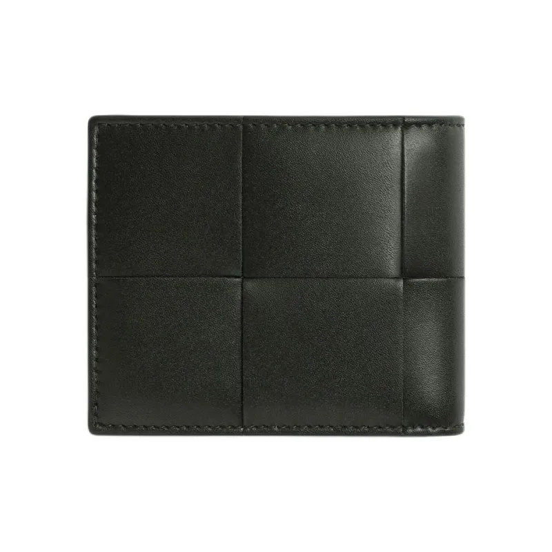 Bottega Veneta Calfskin Wallet Men's Jasper & Agate Gray-1