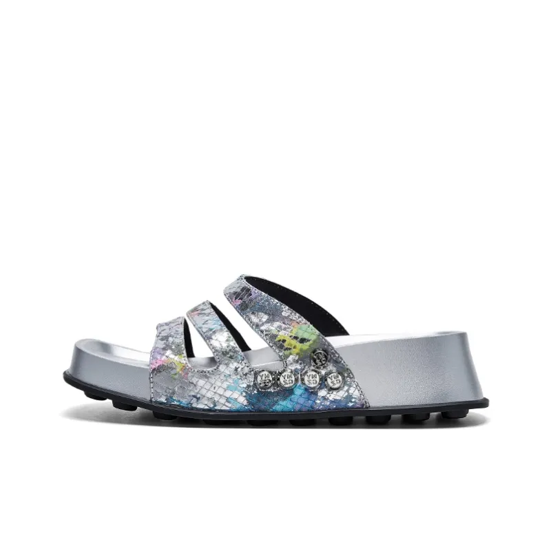 CHERYKALLY Plastic Sole Abrasion-Resistant Quick Dry Slide Slippers Women's-0