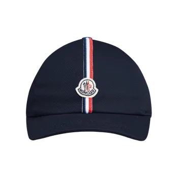 Moncler Logo patch Stripe detail Cap