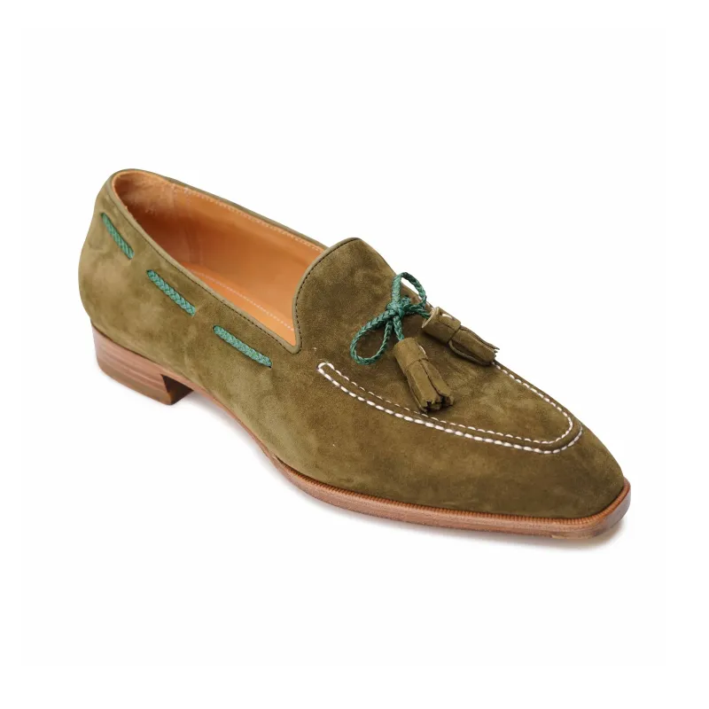 Kitamachi Loafers Women's Spruce Green/Graphite Gray/Silver Apricot Yellow-1