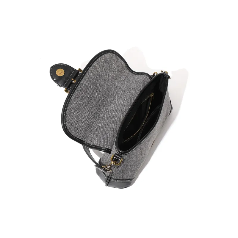 MASTER CANVAS Canvas Canvas Bag Shoulder Bags Regular Women's Denim Black-6