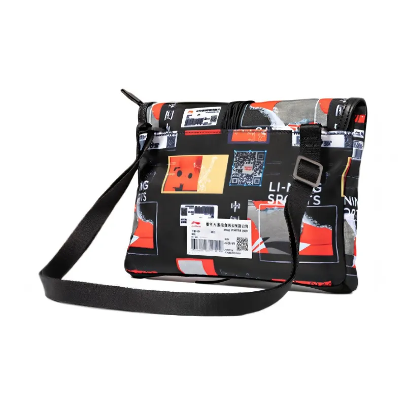 LiNing Polyester Shoulder Bag Crossbody Bag Unisex Black-1