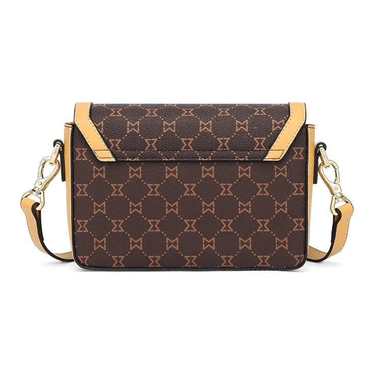 MashaLanti Pvc Shoulder Bag Regular Women's Dark Brown & Apricot/Brown/Coffee-4