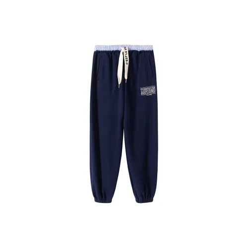 URLAZH Casual Pants Women's Navy Blue