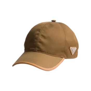 PRADA Textile Leather Cap