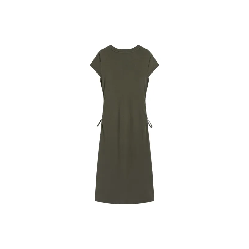 Famanxuan Short Sleeved Dress Women's Wind Pine-1