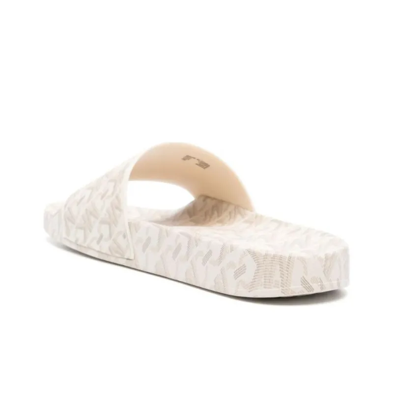 MICHAEL KORS Gilmore Slide Slippers Women's Light Beige-2