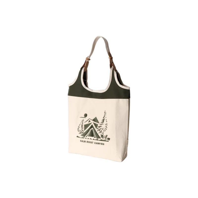 Playthings Cultural Creation Canvas Bag, Shoulder Bag Unisex Blue/White/Green-4