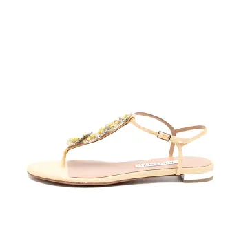 AQUAZZURA Gin Tonic Metallic Sandals