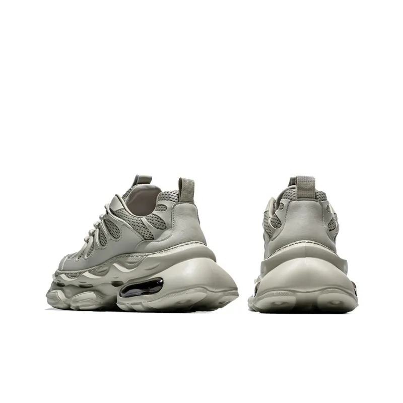 MOERBAI Breathable Lightweight Height Increasing Low-Top Chunky Sneakers Men's-9