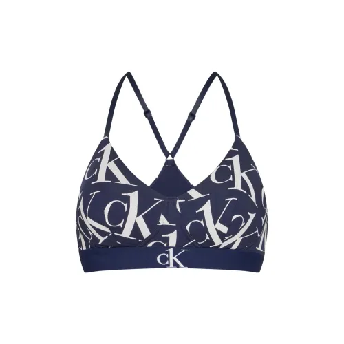 CALVIN KLEIN LGHT LINED BRALETTE Bra Europe Version Women's Blue