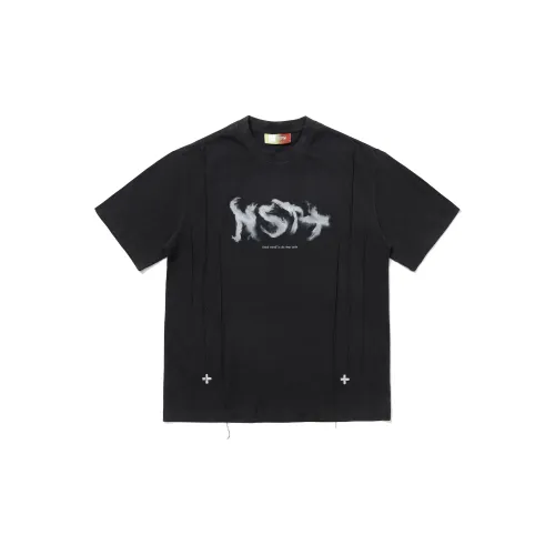 NSTNEW START T-Shirts Unisex Washed Black