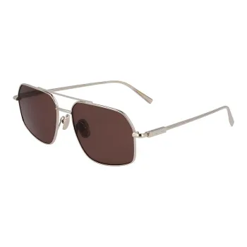 FERRAGAMO Metal Aviator Sunglasses Men's Silver