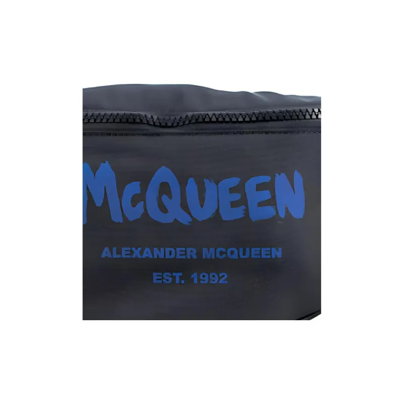 Alexander McQueen Polyester Fanny Pack Men's Black-4