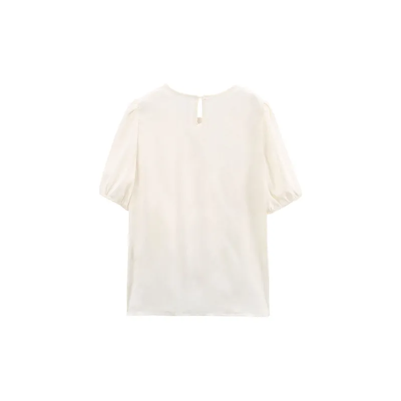 A Paradise For Awakening Shirt Women's Beige-1