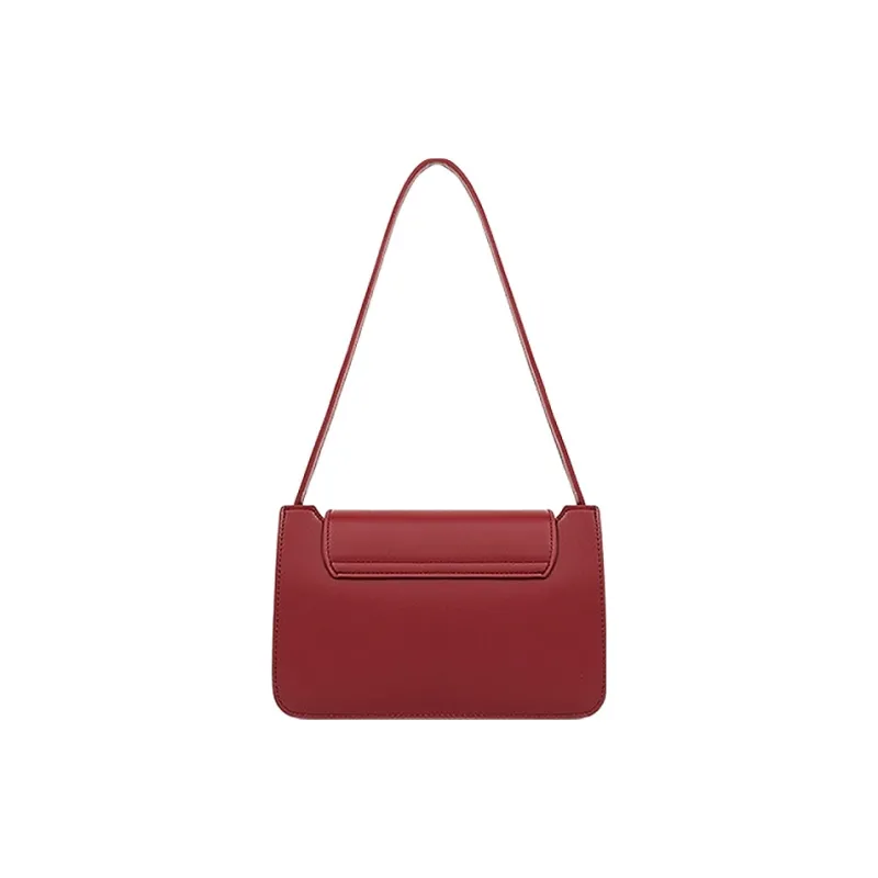 NATTY PU Shoulder Bag Women's Red-2