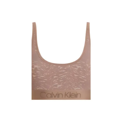 CK/Calvin Klein UNLINED BRALETTE Bra Europe Version Women's Brown