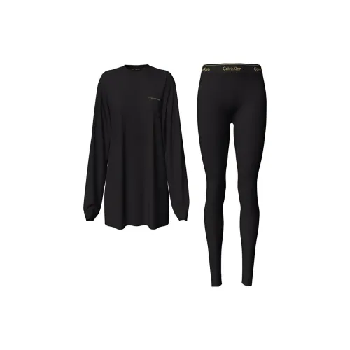 CK/Calvin Klein SLEEP SET Pajama Set Europe Version Women's Black