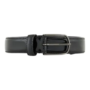 EMPORIO ARMANI Patent Leather Belt