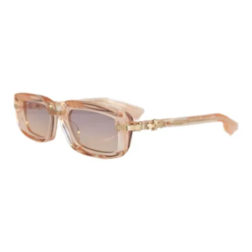 Chrome Hearts Acetate Irregular Shape Sunglasses Women's Brown
