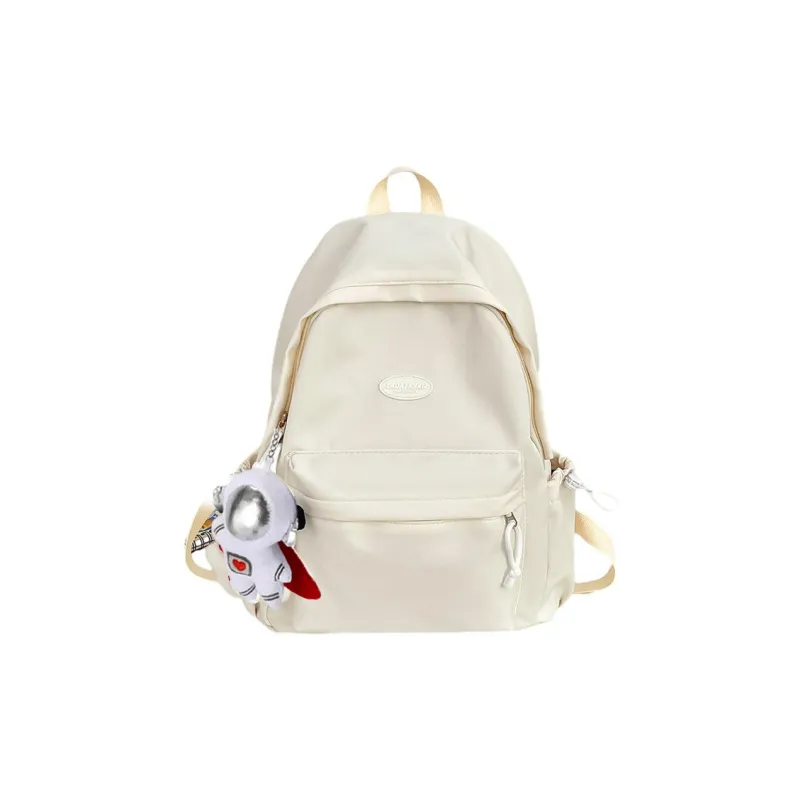 LOUIS ROYALN Nylon Backpack Regular Unisex Custard/Cream Green/Blue/Ecru/Black-8