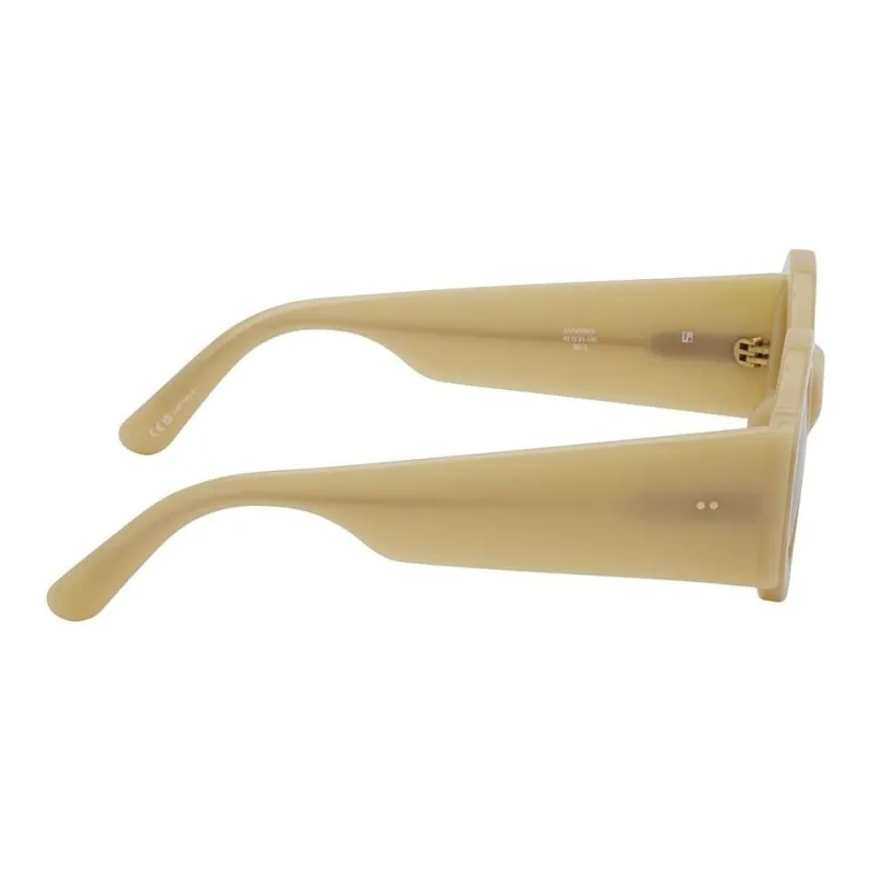 DRIES VAN NOTEN Acetate Plate Frame Round Sunglasses Men's Camel-2