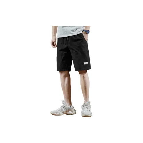 Tonlion Casual Shorts Men Black