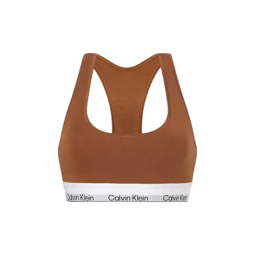 CK/Calvin Klein UNLINED BRALETTE Bra Europe Version Women's Brown