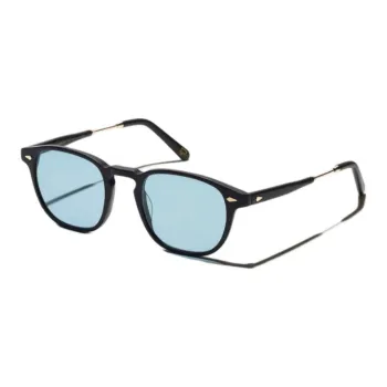 MOSCOT Acetate Round Sunglasses Men's Black
