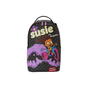 SPRAYGROUND Artificial Leather Backpack Unisex Purple & Black