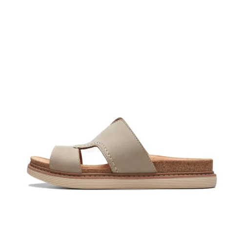 Clarks Slide Slippers Women's Stone Color