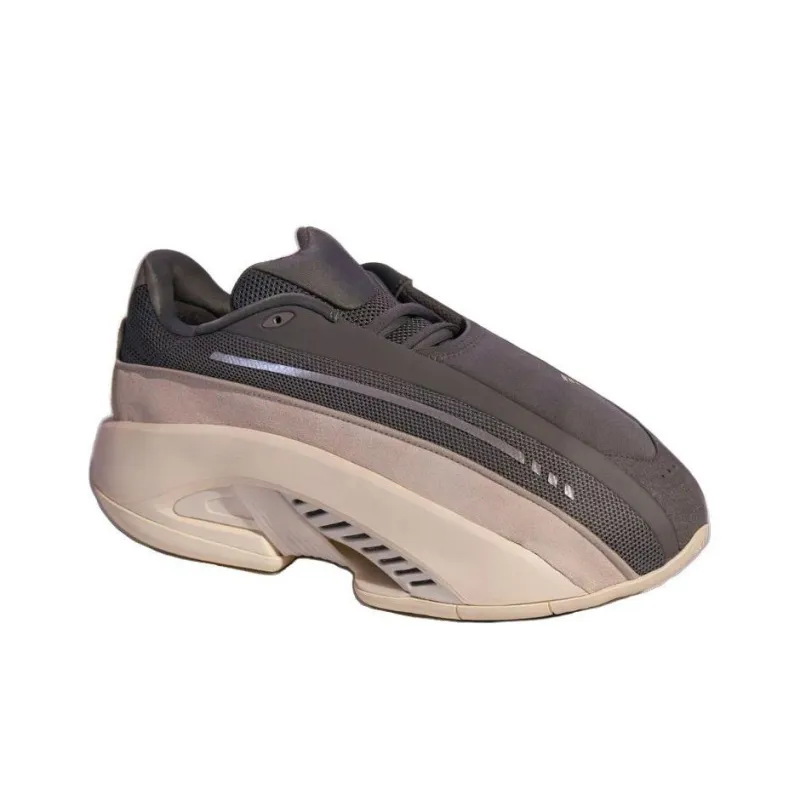Adidas Mad Bounce Cushioned Slip Resistant Low Top Vintage Basketball Shoes Men's Gray Brown-1