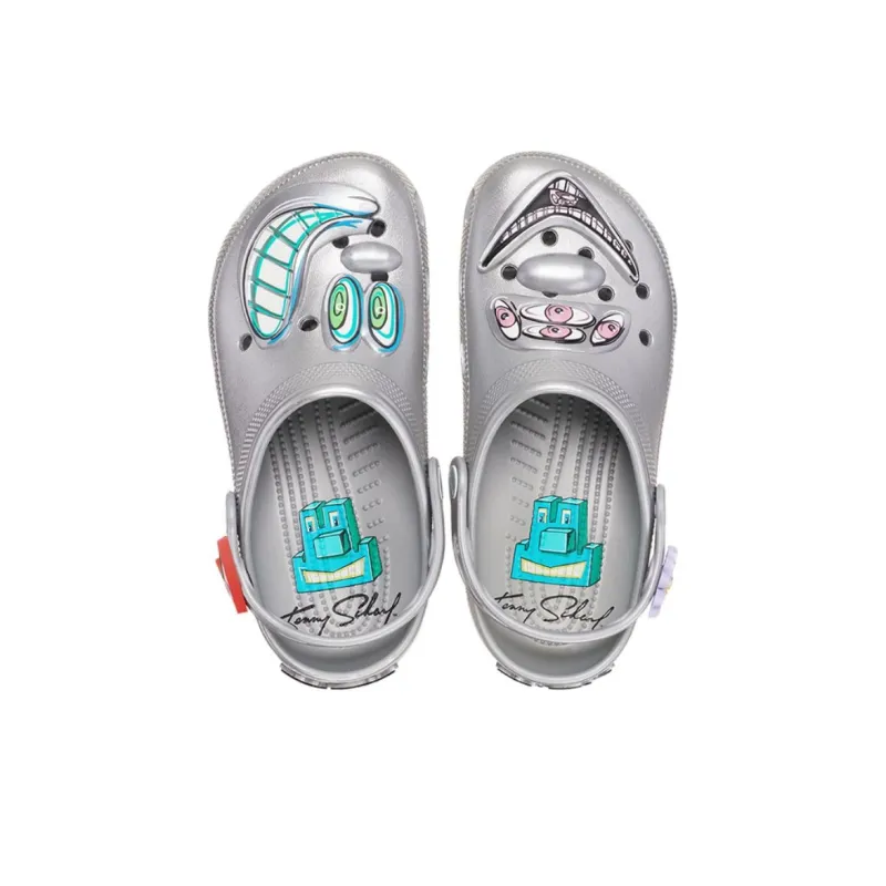 Crocs X Kenny Scharf Classic Clog 'Silver'-3